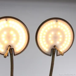 2-Lichts leeslamp brons LED dimbaar><noscript><img width=