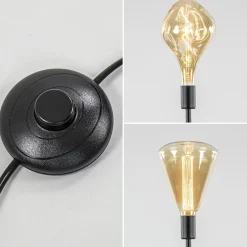 3-Lichts moderne vloerlamp mat zwart exclusief lichtbron><noscript><img width=