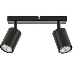 2-Lichts opbouwspot GU10 mat zwart>Straluma New