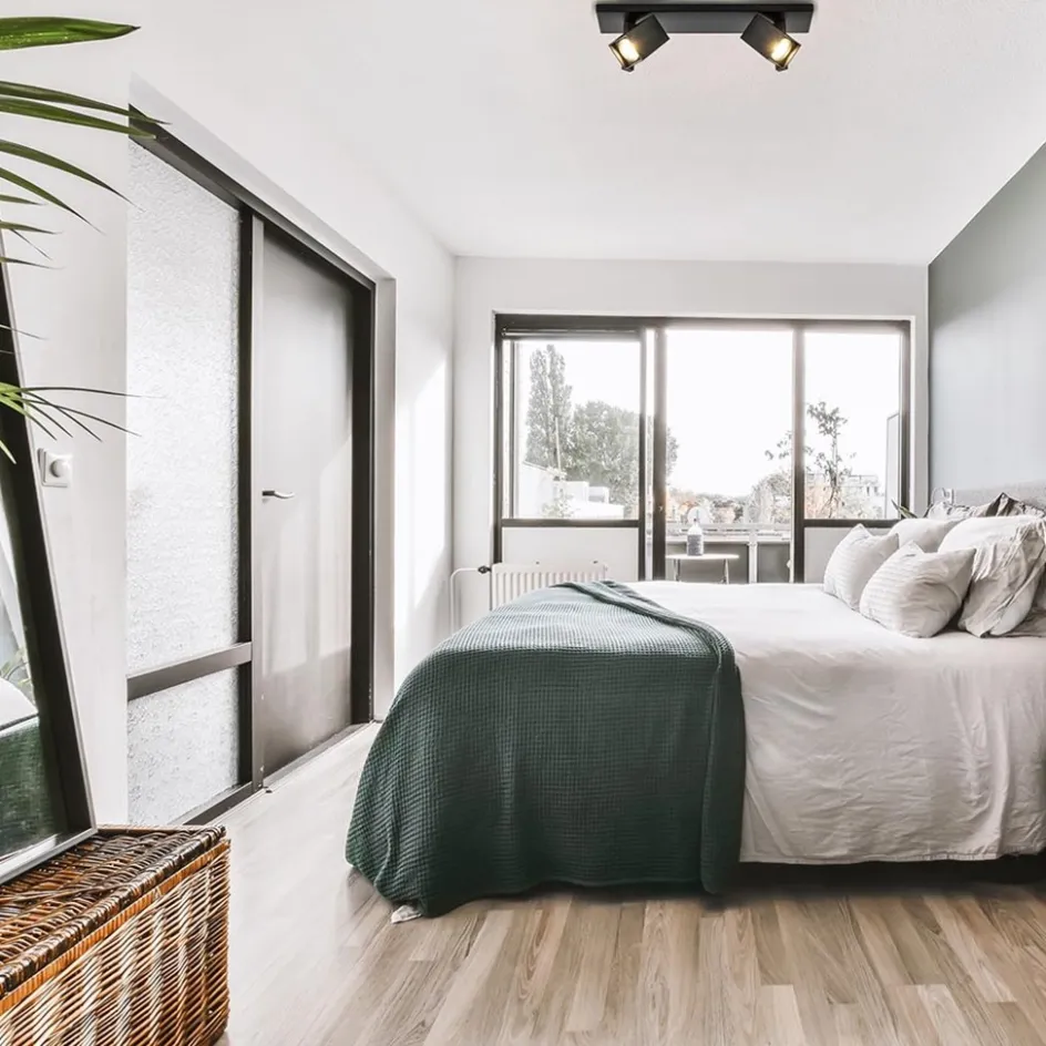 2-Lichts plafondlamp met vierkante spots mat zwart>Straluma Best