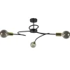 3-Lichts plafondlamp zwart met gouden pendels>Straluma Best
