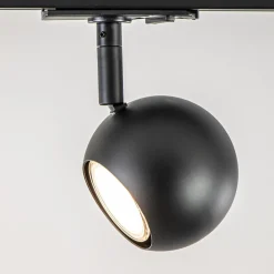 3-Lichts railsysteem 1-fase met verstelbare ronde spots>Straluma