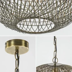 Light & Living hanglamp Alwina brons draad><noscript><img width=