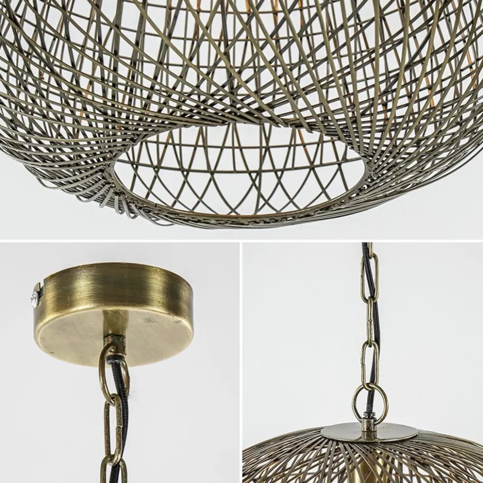 Light & Living hanglamp Alwina brons draad>Straluma Discount