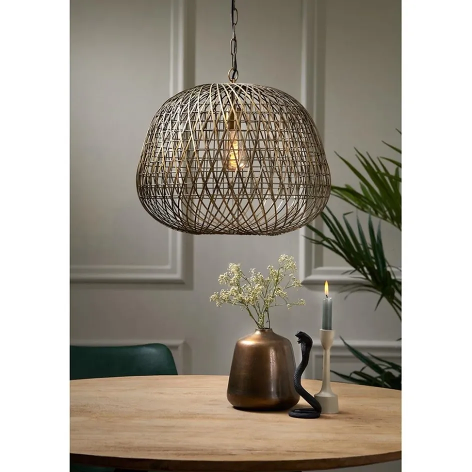 Light & Living hanglamp Alwina brons draad>Straluma Discount