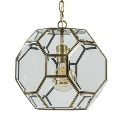 Light & Living hanglamp Lennox brons met helder glas>Straluma Discount