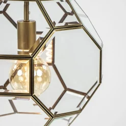 Light & Living hanglamp Lennox brons met helder glas><noscript><img width=