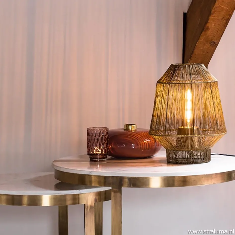 Light & Living tafellamp Vitora antiek brons>Straluma Online