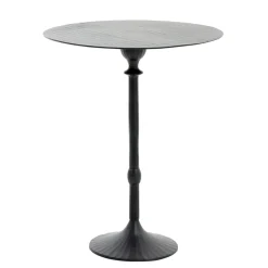 Light and Living bijzettafel Janna 50x60 cm mat zwart>Straluma New