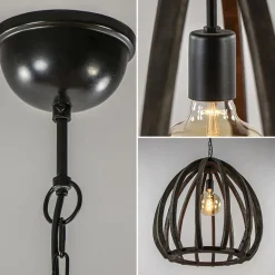 Light and Living hanglamp Barsia wood dark brown><noscript><img width=