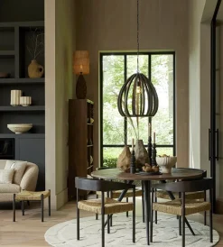 Light and Living hanglamp Barsia wood dark brown><noscript><img width=