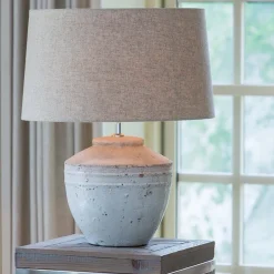 Light and Living lampvoet Toba wit 25x35 cm><noscript><img width=