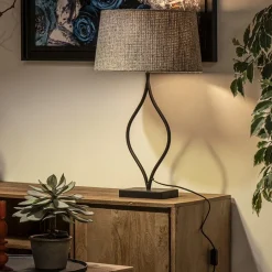 Light and Living lampvoet Okno mat zwart><noscript><img width=