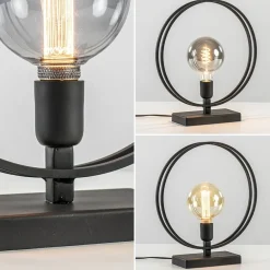 Light and Living tafellamp Rudra mat zwart><noscript><img width=