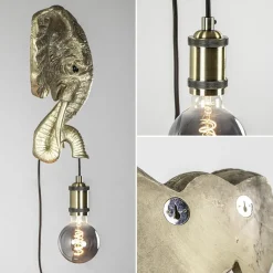 Light and Living wandlamp Elephant licht goud><noscript><img width=