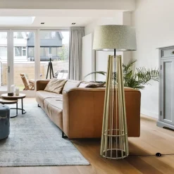 Luxe lampvoet naturel hout exclusief kap><noscript><img width=