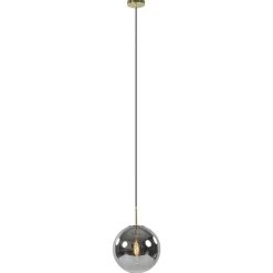 Luxe Light and Living hanglamp Medina brons met smoke glas>Straluma Hot