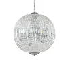Luxe ronde hanglamp kristal met chroom>Straluma Sale