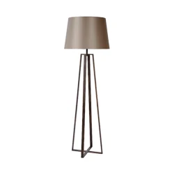 Luxe Staande lamp bruin met kap>Straluma New