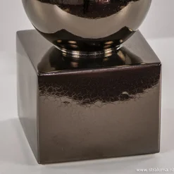 Luxe tafellamp bol brons exclusief kap><noscript><img width=