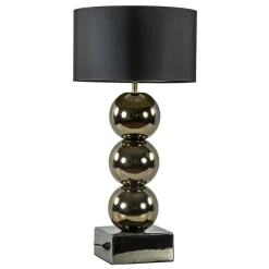 Luxe tafellamp goud inclusief kap zwart/goud>Straluma Clearance