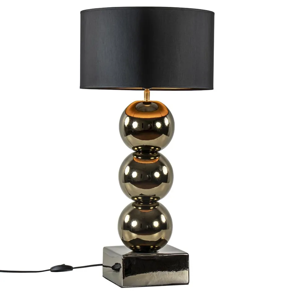 Luxe tafellamp goud inclusief kap zwart/goud>Straluma Clearance