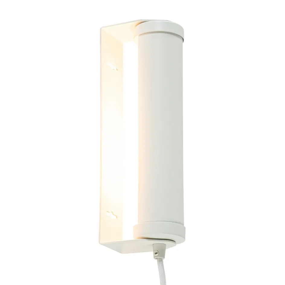 Mat witte wandlamp met snoer>Straluma Outlet