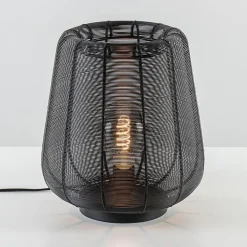 Mat zwarte draad tafellamp Adeta>Straluma Discount