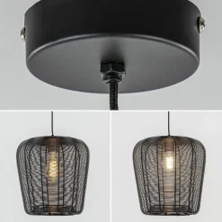 Mat zwarte hanglamp Adeta Light and Living><noscript><img width=