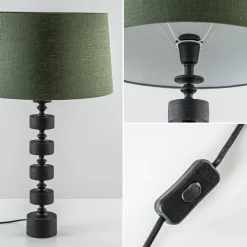 Mat zwarte lampvoet Gody exclusief kap><noscript><img width=