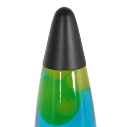 Mat zwarte lavalamp met blauw water en groene vlekken>Straluma Discount