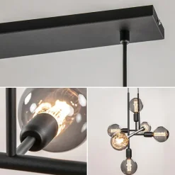 Mat zwarte 6-lichts hanglamp exclusief lichtbronnen><noscript><img width=