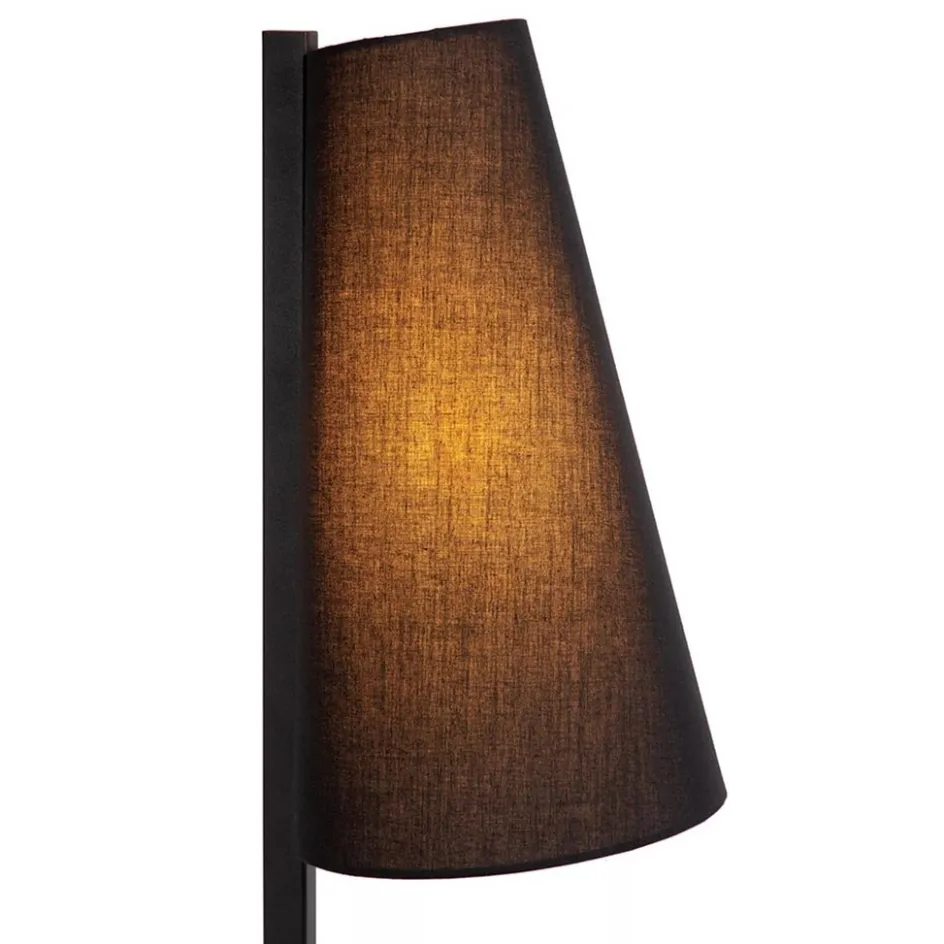 Mat zwarte tafellamp inclusief zwarte kap>Straluma