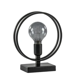 Mat zwarte tafellamp Rudra L&L>Straluma Best