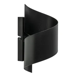 Mat zwarte wandlamp krul G9>Straluma Clearance