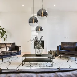 Medina hanglamp bol XL smoke glas met brons><noscript><img width=