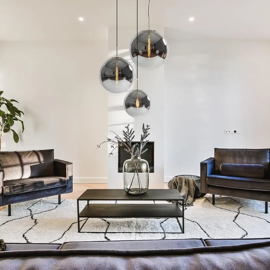 Medina hanglamp bol XL smoke glas met brons>Straluma New