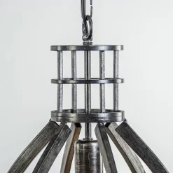 Metalen eettafel hanglamp 2-lichts kooi><noscript><img width=