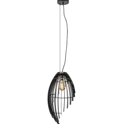 Metalen hanglamp mat zwart metaal>Straluma Hot