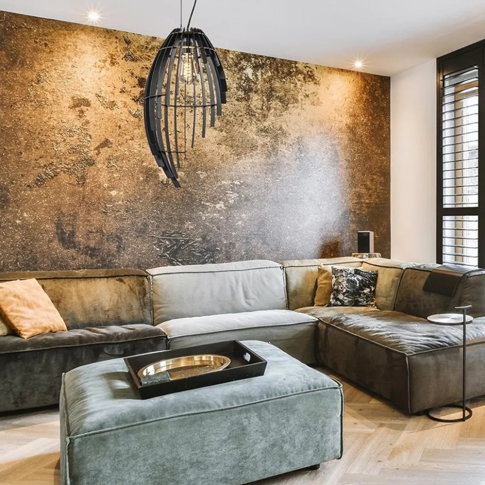 Metalen hanglamp mat zwart metaal>Straluma Hot