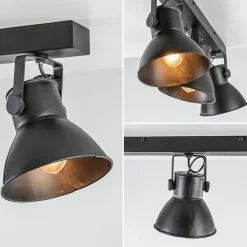 Metalen 3-lichts plafondlamp ELiano mat zwart><noscript><img width=