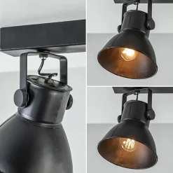 Metalen 3-lichts plafondlamp ELiano mat zwart><noscript><img width=