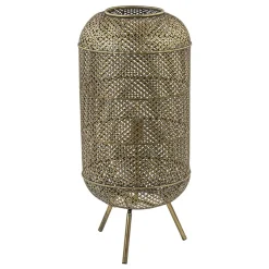 Metalen vloerlamp Oosterse lantaarn goud>Straluma Sale
