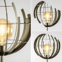 Metalen vloerlamp Terra oud messing><noscript><img width=