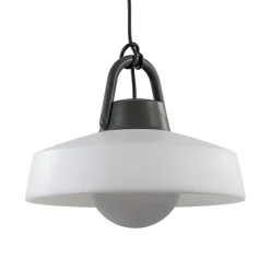 Moderne buitenlamp hang antraciet met wit IP65>Straluma Hot