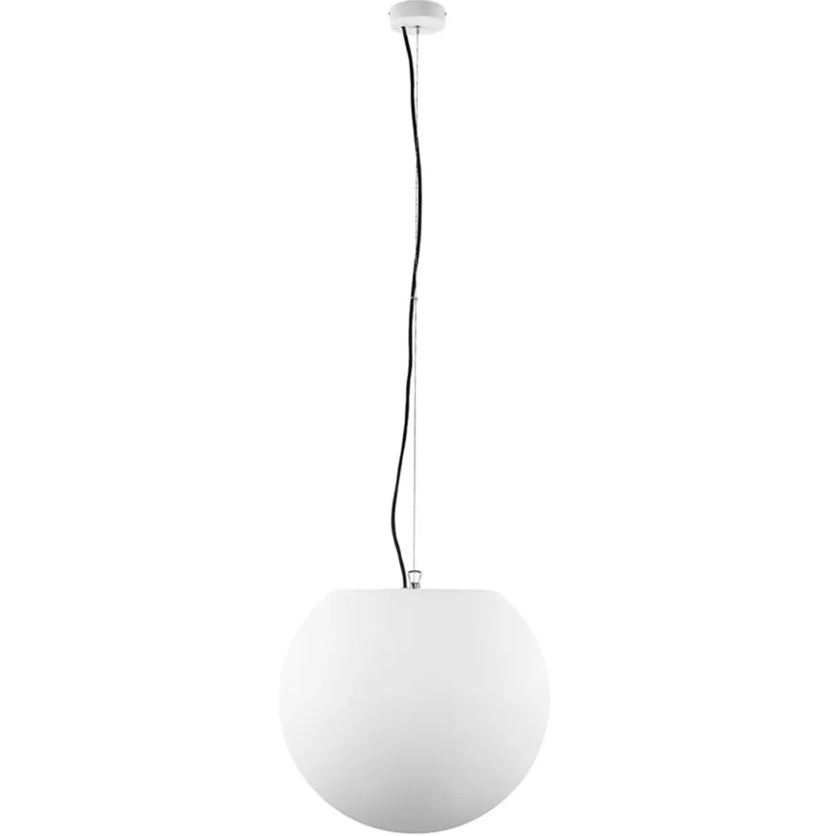 Moderne buitenlamp hang witte bol 45 cm>Straluma Best
