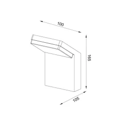 Moderne buitenlamp wand inclusief geïntegreerd LED><noscript><img width=