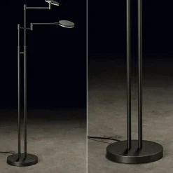 Moderne dubbele LED leeslamp antraciet><noscript><img width=