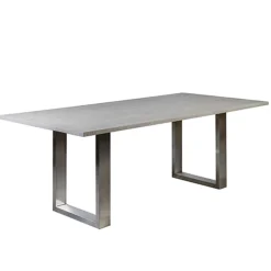 Moderne eettafel vergrijsd eiken 200x100>Straluma New