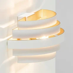 Moderne G9 wandlamp wit met goud>Straluma Sale